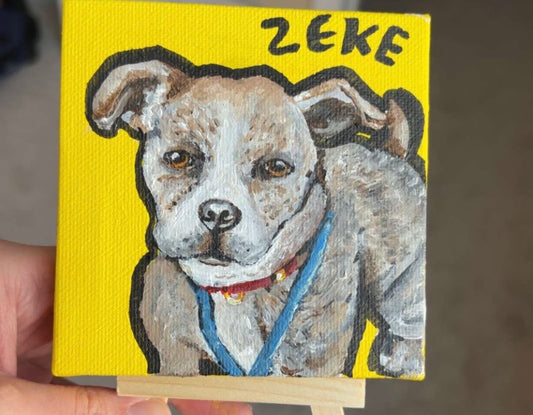 Custom Pet Portrait - Acrylic Painting