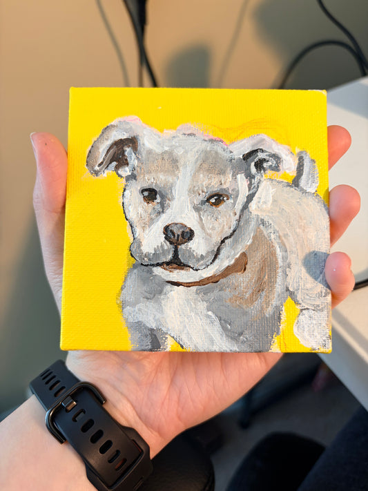 Custom Pet Portrait - Acrylic Painting